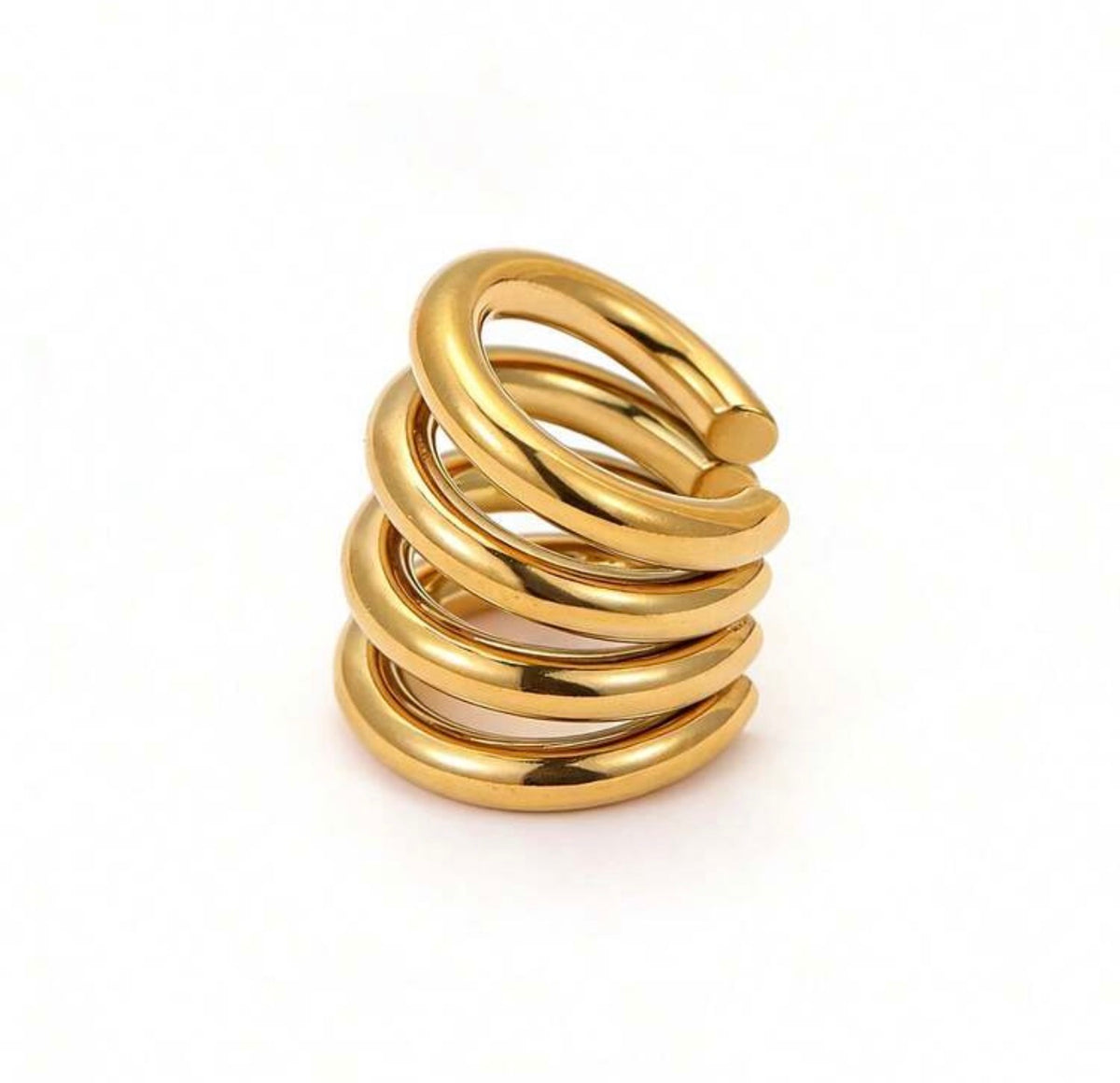 Quad Hoop Gold Ear cuff