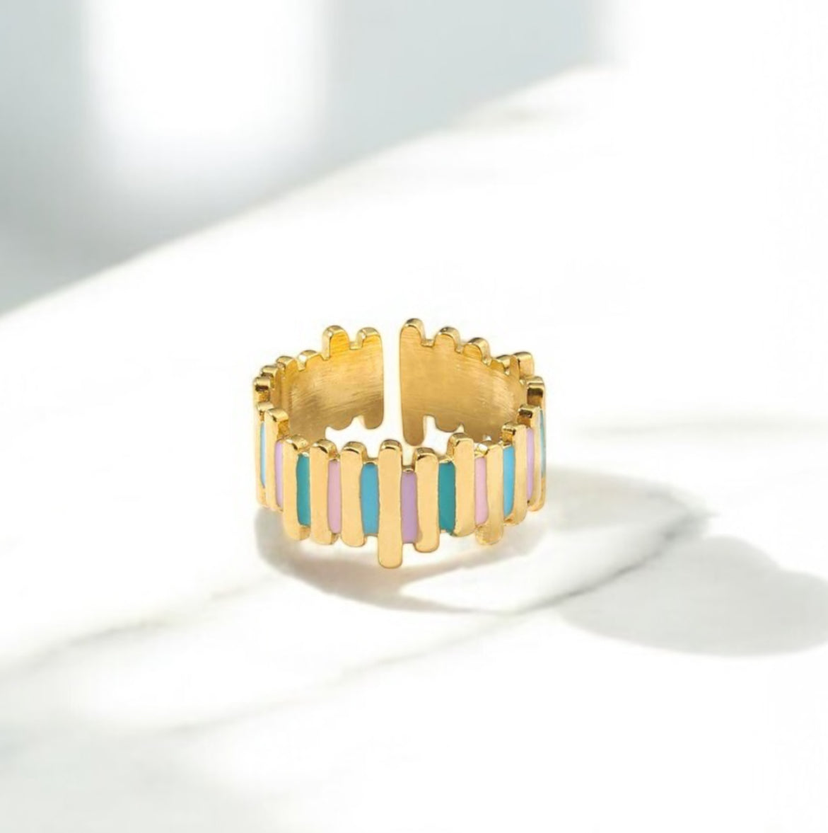 Asymmetrical Ring | Blue & Purple