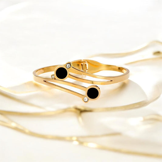 Black Stones Bangle
