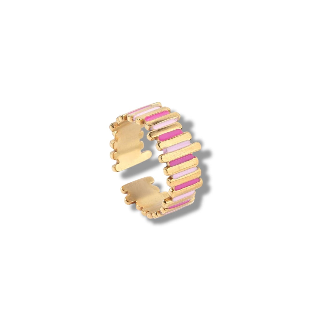 Asymmetrical Ring | Pink & Purple