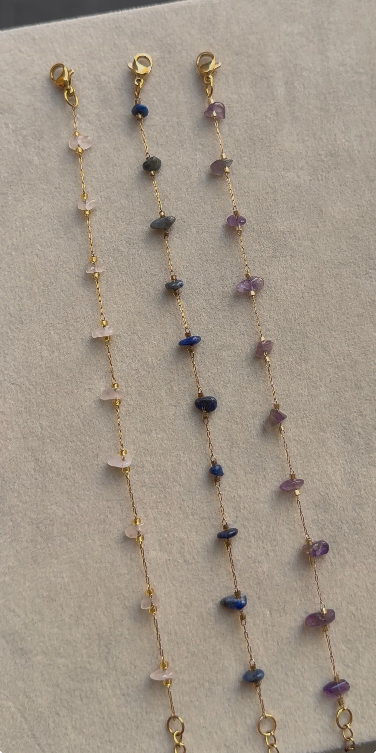 Colored Stone Anklet