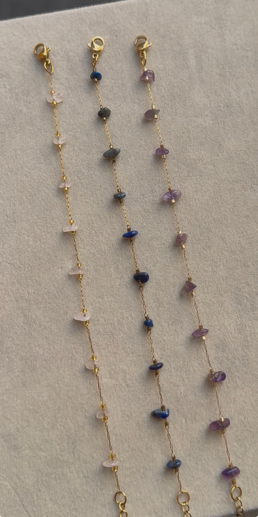 Colored Stone Anklet