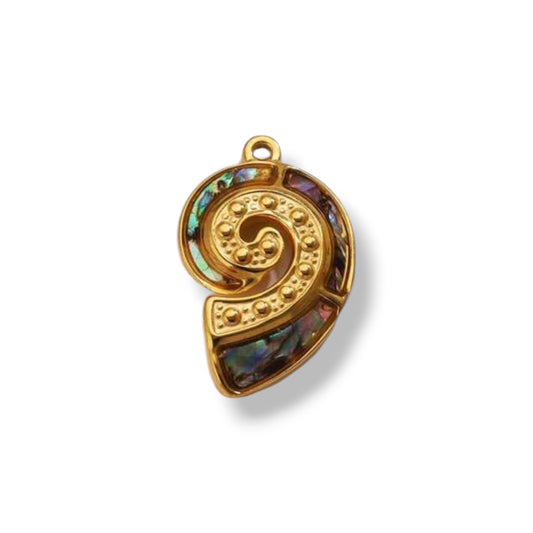 Gold Seashell Charm