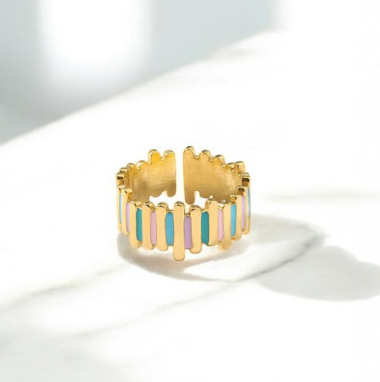 Asymmetrical Ring | Blue & Purple