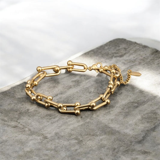 Golden Horseshoe Bracelet