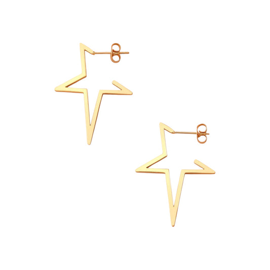Hollow Star Earrings