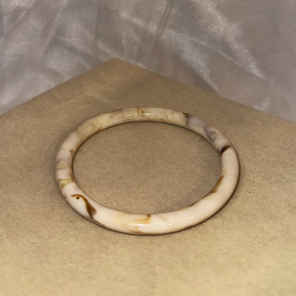 Acrylic Band | White Marble