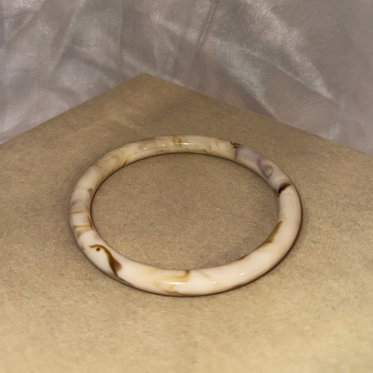 Acrylic Band | White Marble