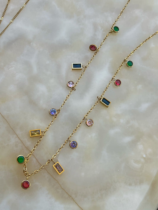 Chromatic Dangle Necklace