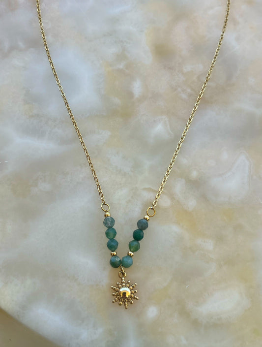 Emerald Sun Necklace