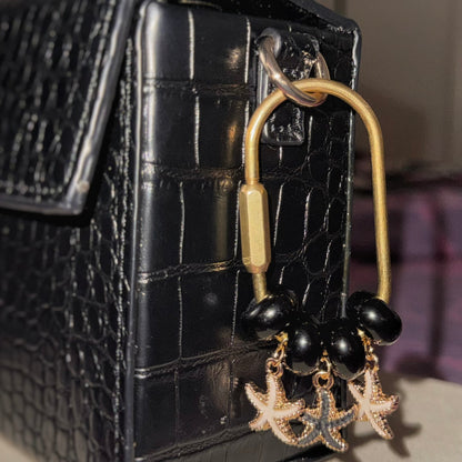 Beaded Carabiner with Charms