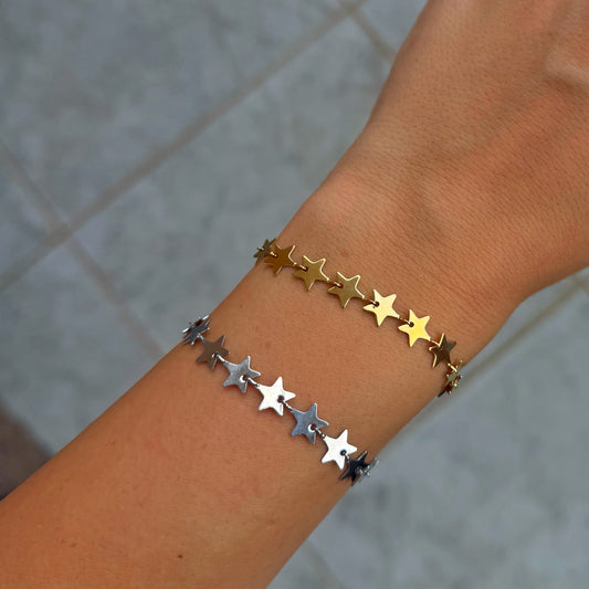 Little Silver Stars Bracelet