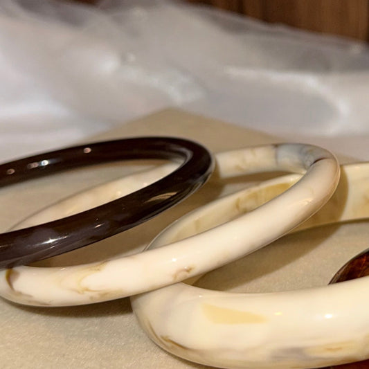 Acrylic Band | White Marble