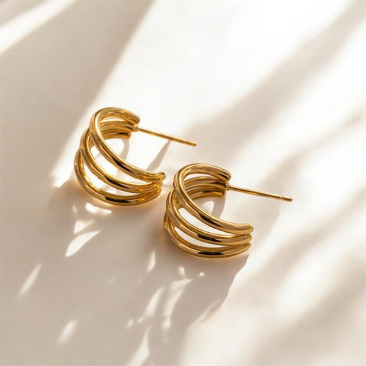 Triple Hoop Earrings